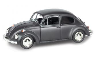 Инерционная коллекционная машинка Volkswagen Beetle 1967, черная, 1:32