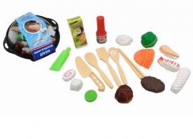 Набор игрушечных продуктов "Помогаю маме" - Продукты для вок, 21 предмет