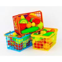 Игровой набор "Фрукты и овощи" в корзинке