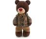 Мягкая игрушка "Медведь Choco в клетчатом пиджаке", стоячий, 30 см