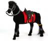 Флокированная фигурка лошади "Сивка-Бурка", черная, 22 см