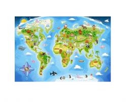 Пазл "Карта мира", 40 элементов