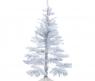 Новогодняя елка, белая с серебристым, 120 см
