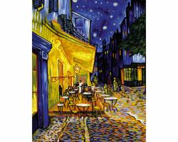 Раскраска "Ночное кафе" - Ван Гог, 40 х 50 см