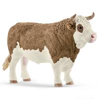Фигурка Farm World - Симментальский бык, длина 13.5 см