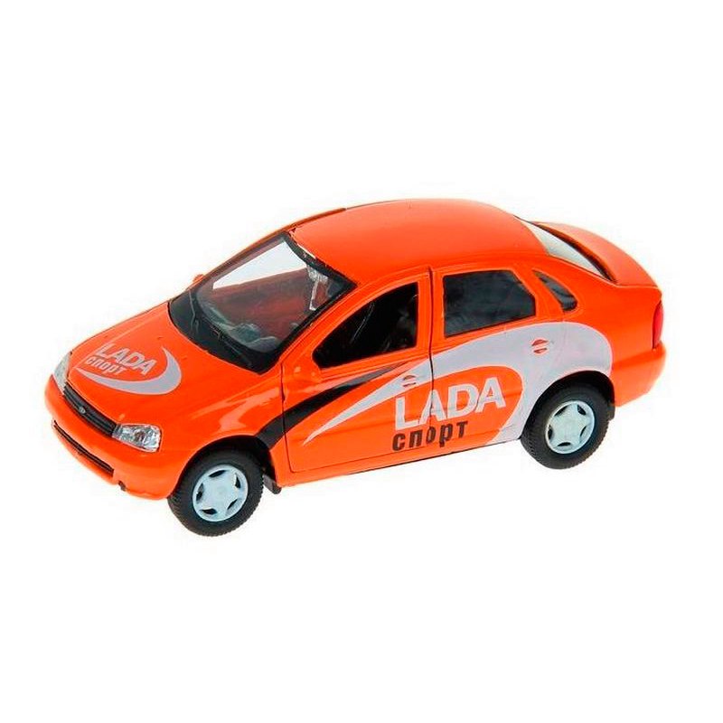 Коллекционная модель Lada Kalina - Cпортверсия, оранжевая, 1:34