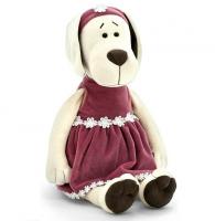 Мягкая игрушка Life - Собачка Лапуська в бархатном платье, 20 см