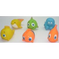 Резиновые игрушки для ванны "Морские обитатели", 6 шт