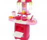 Игровой набор "Модная кухня" (льется вода, свет, звук), розовая, 24 предмета
