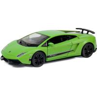 Инерционная машинка Lamborghini Gallardo - Superleggera, матово-зеленая, 1:36