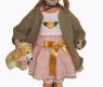 Фарфоровая кукла Country Stile с медвежонком, 50 см