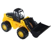 Трактор-погрузчик "Умелец", желтый с черным ковшом