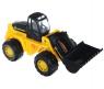 Трактор-погрузчик "Умелец", желтый с черным ковшом