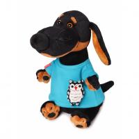 Мягкая игрушка "Собака Ваксон в футболке с совой", 29 см