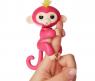 Интерактивная игрушка на палец "Обезьянка", розовая