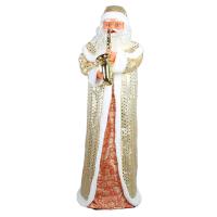 Фигурка "Дед Мороз" в золотистой шубе, с трубой (звук, движение), 160 см