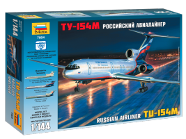 Модель для сборки "Пассажирский самолет ТУ-154М", 1:144