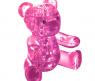 Кристальный 3D-пазл "Мишка Тедди", розовый, 41 элемент