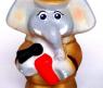 Резиновая игрушка "Пожарный слон"