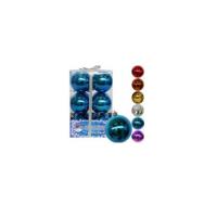 Подарочный набор из 12 елочных игрушек "Блестящие шары", 8 см