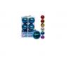 Подарочный набор из 12 елочных игрушек "Блестящие шары", 8 см