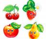 Макси-пазлы 4 в 1 "Ягоды-фрукты", 16 элементов