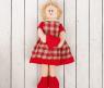 Интерьерная кукла "Василиса" с сердцем в руках, 30 см