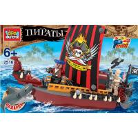 Конструктор "Пираты" с фигурками - Пиратский корабль