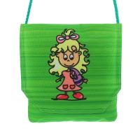 Детская сумочка "Девочка 01", зеленая
