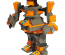 Конструктор "Робот-трансформер" - Оранжевый рыцарь, 134 деталей
