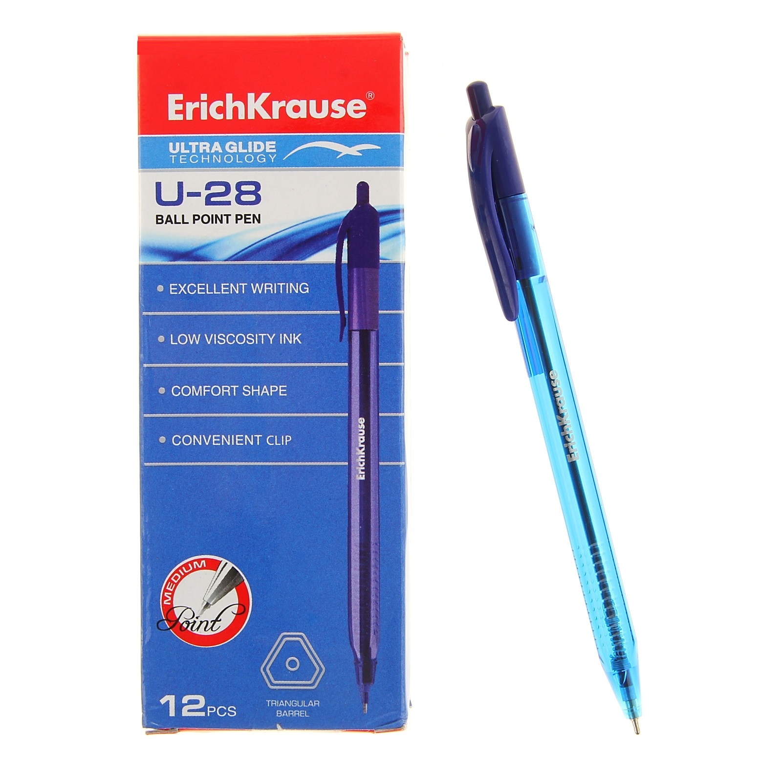 Автоматическая шариковая ручка Ultra Glide Technology U-28, синяя