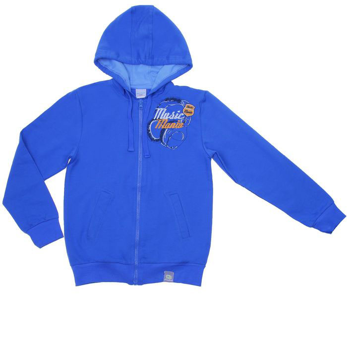 Демисезонная куртка для мальчика Music Mania, синяя, 134 см