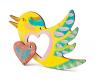 Раскраска "Раскрась и подари" - Птичка с сердцем, 8 х 7 см