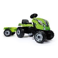 Педальный трактор Farmer XL с прицепом, зеленый