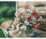 Раскраска по номерам "Дачная жизнь кота Василия", 50 х 40 см
