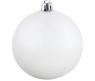 Новогоднее украшение "Белый шар", 20 см