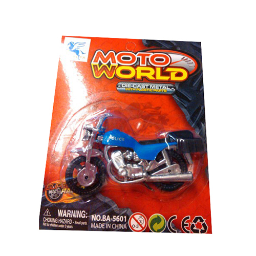 Металлический мотоцикл Moto World, синий