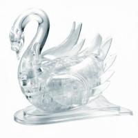 Кристальный 3D-пазл "Лебедь", белый, 44 элемента