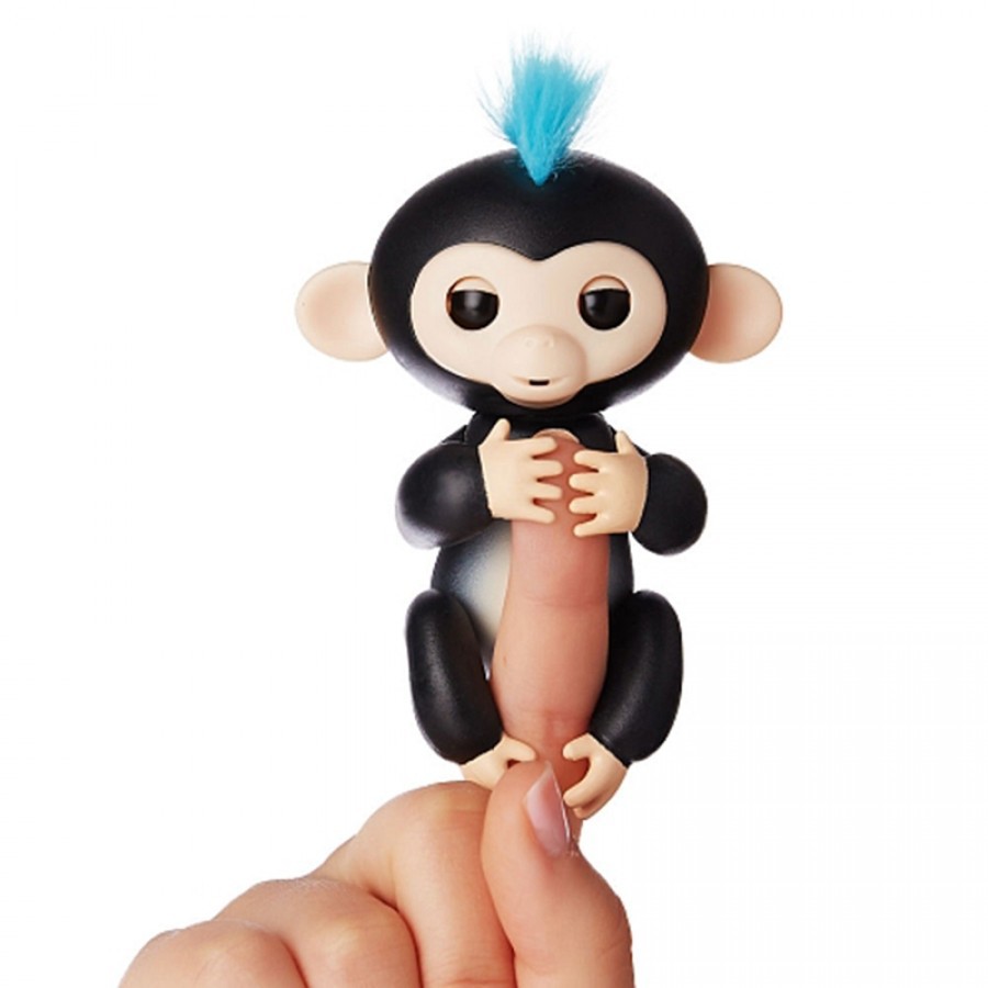Интерактивная обезьянка Finger Monkey, черная