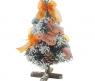 Искусственная новогодняя елка с украшениями "Оранжевая бабочка", 31 см
