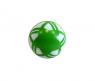 Резиновый лакированный мяч с узором, зеленый, 12.5 см