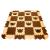 Мягкий коврик-пазл "Панда", коричнево-бежевый, 36 элементов