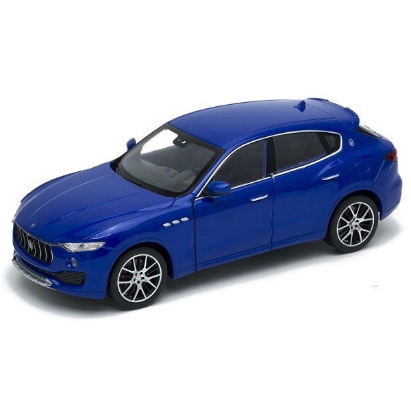 Коллекционная модель автомобиля Maserati Levante, синяя, 1:24