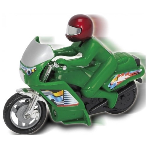 Фрикционный мотоцикл Power Bike, зеленый, 14 см
