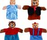 Куклы на руку "Три медведя", 4 шт.