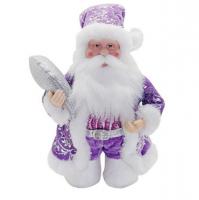 Кукла под елку "Дед Мороз" фиолетовый, 20 см