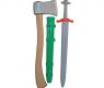 Оружие викинга "Топор и меч"