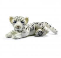 Мягкая игрушка "Детеныш белого тигра", лежащий, 36 см