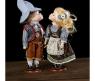 Керамические куклы "Кай и Герда" - Поцелуй, 30 см