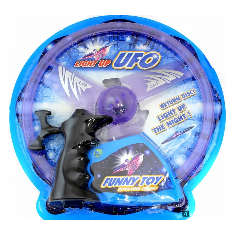Летающая вертушка-бумеранг Funny Toy - НЛО, фиолетовая